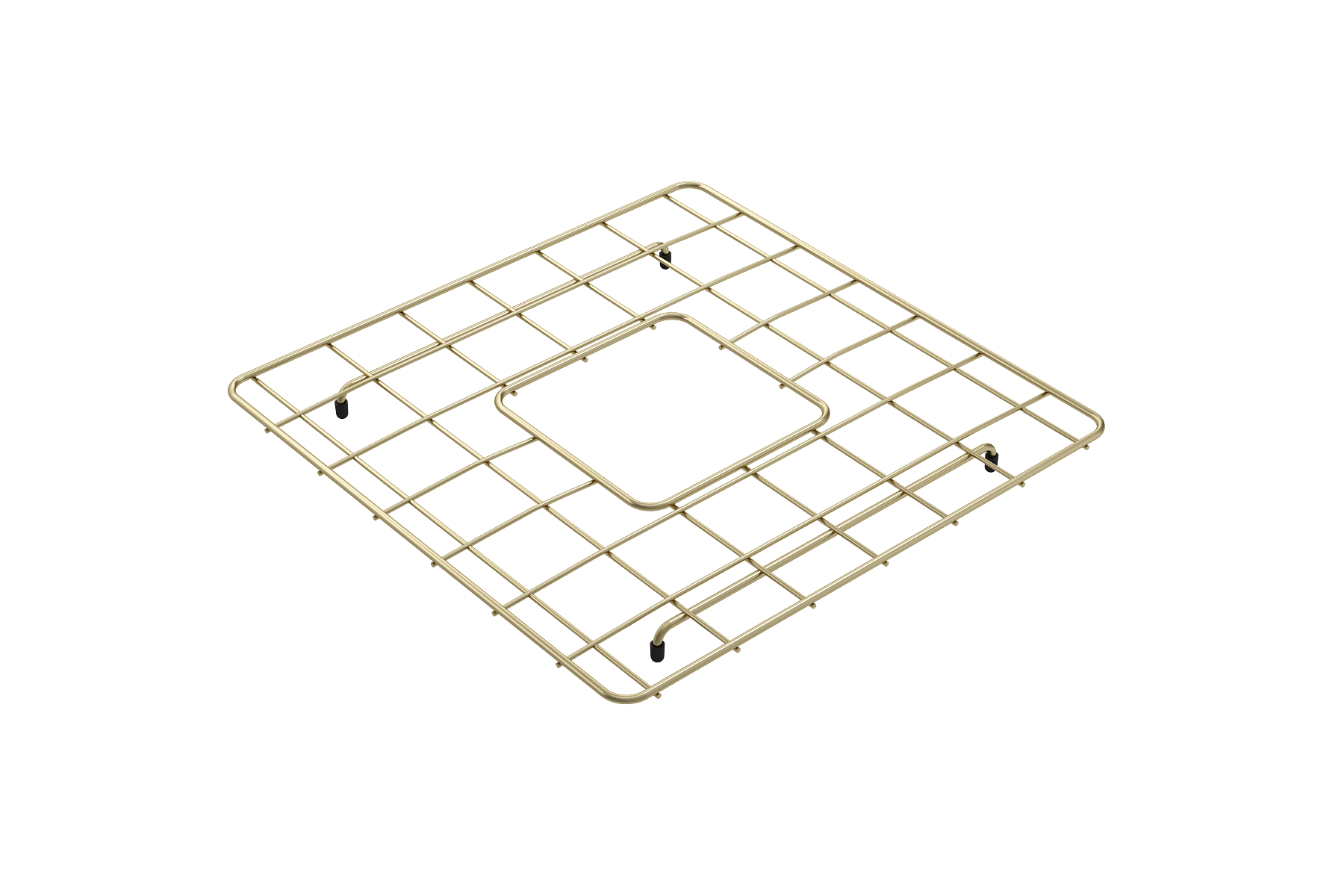 Stainless Steel Sink Rack in Brushed Gold finish for 36 in. 1348 Farmhouse Apron Front Fireclay Double Bowl Kitchen Sinks New Design